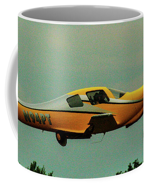 Eaa Coffee Mug featuring the photograph AirVenture Yellow Racer by Jeff Kurtz