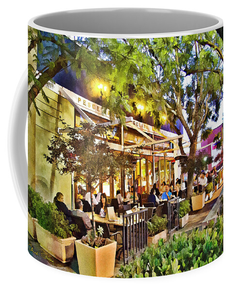 Al Fresco Dining Coffee Mug featuring the photograph Al Fresco Dining by Chuck Staley