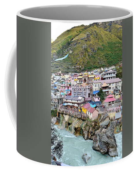  Coffee Mug featuring the photograph Alakananda River at Badrinath India by Kim Bemis