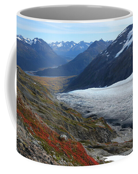 Exit Glacier Coffee Mug featuring the photograph Alaska's Exit Glacier by Steve Wolfe