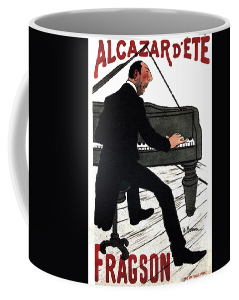 Vintage Coffee Mug featuring the mixed media Alcazar d'ete' - Fragson - Vintage Advertising Poster by Studio Grafiikka