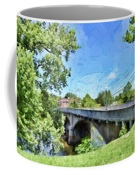 Alderson Memorial Bridge Coffee Mug featuring the photograph Alderson Memorial Bridge Alderson West Virginia by Kerri Farley