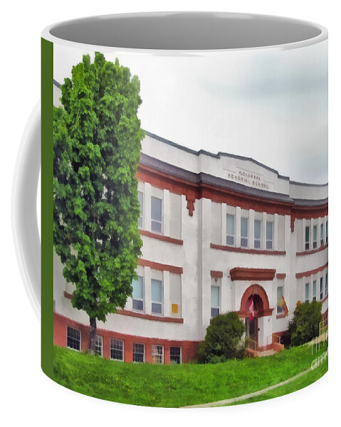 Marysville Coffee Mug featuring the photograph Alexander Gibson Memorial School by Carol Randall