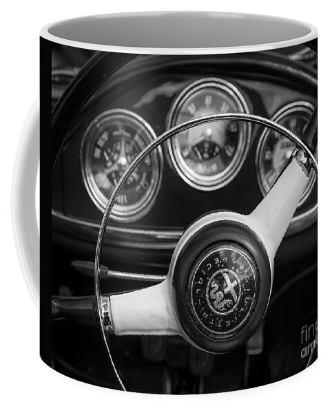 Alfa Romeo Coffee Mug featuring the photograph Alfa Romeo Dash by Dennis Hedberg