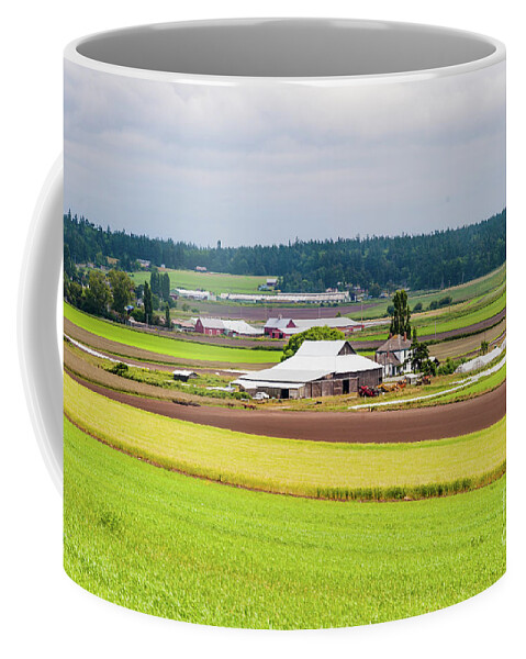 Landscape Coffee Mug featuring the photograph Alfalfa Farms by Charles McCleanon