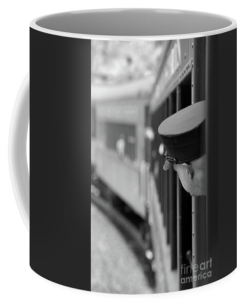 Train Coffee Mug featuring the photograph All Aboard? by Nicki McManus