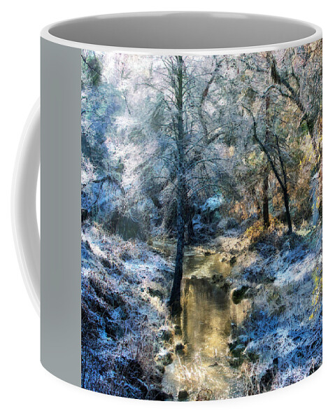 Art Coffee Mug featuring the photograph All is Calm All is Bright by Susan Eileen Evans