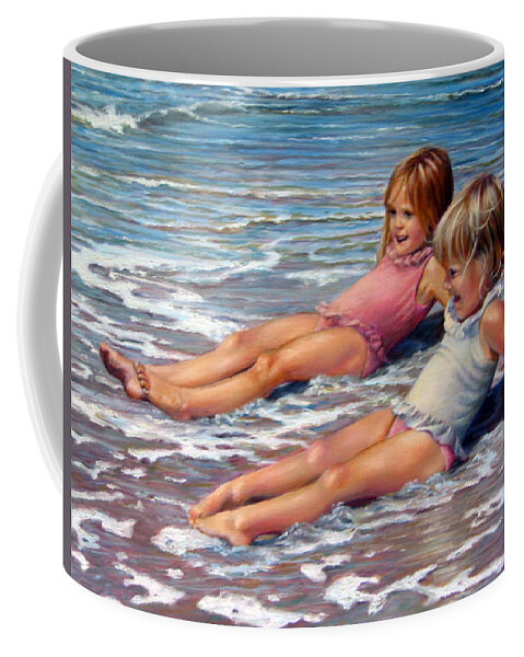 Children Coffee Mug featuring the painting All Smiles by Marie Witte