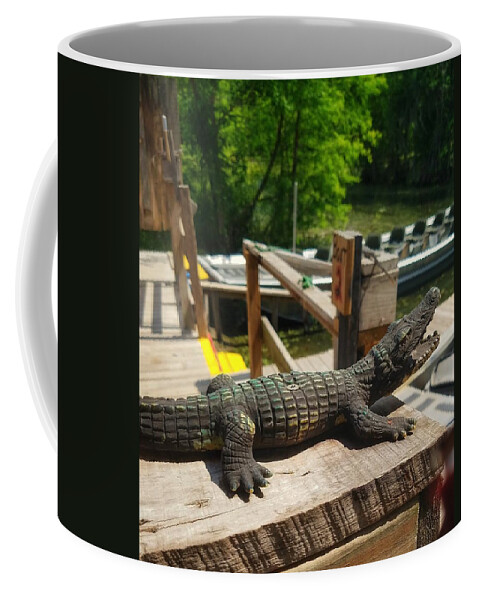 Alligator Coffee Mug featuring the photograph Alligator by Mary Capriole