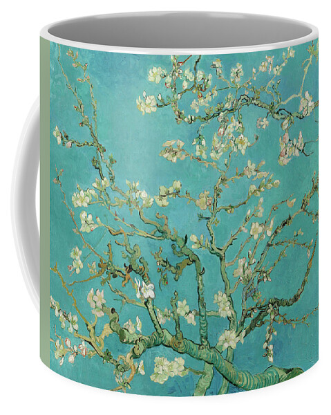 Almond Blossom Coffee Mug featuring the painting Almond Blossom, 1890 by Vincent van Gogh