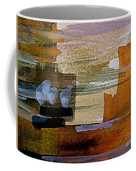 Abstract Landscape Watercolor Painting Coffee Mug featuring the painting Almost Being Nowhere by Nancy Kane Chapman