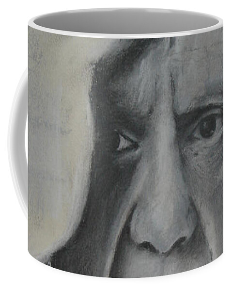 Picasso Coffee Mug featuring the pastel Almost Picasso by Allison Ashton