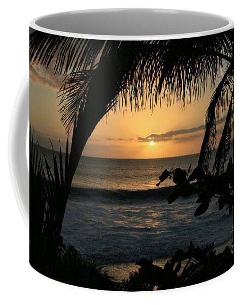 Aloha Coffee Mug featuring the photograph Aloha Aina the Beloved Land - Sunset Kamaole Beach Kihei Maui Hawaii by Sharon Mau