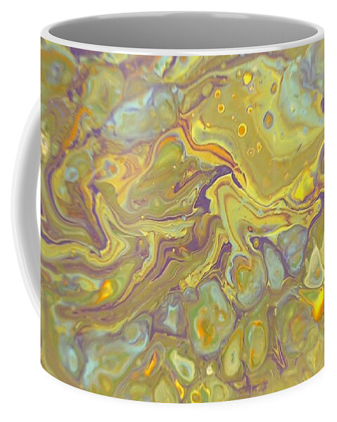 White Coffee Mug featuring the painting Alone by C Maria Wall