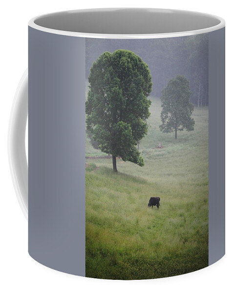 Meadow Coffee Mug featuring the photograph Alone In The Meadow by Eric Liller