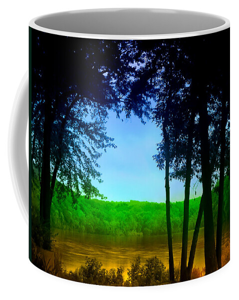 Washingtons Crossing Coffee Mug featuring the photograph Along the Muddy River by Bill Cannon