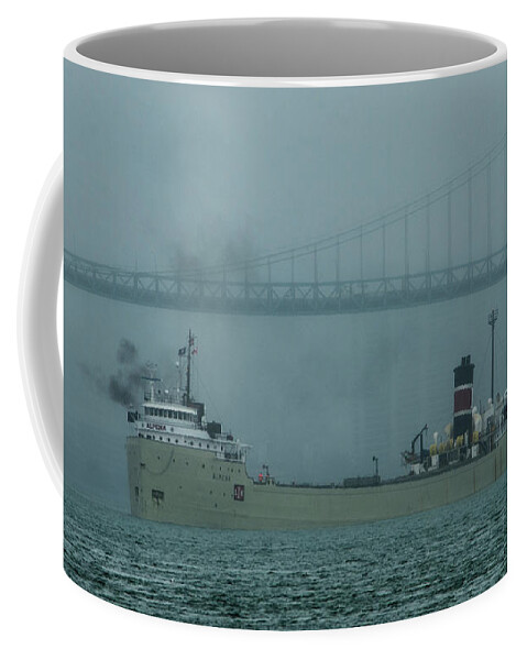 Gales Of November Coffee Mug featuring the photograph Alpena in the Fog by Gales Of November