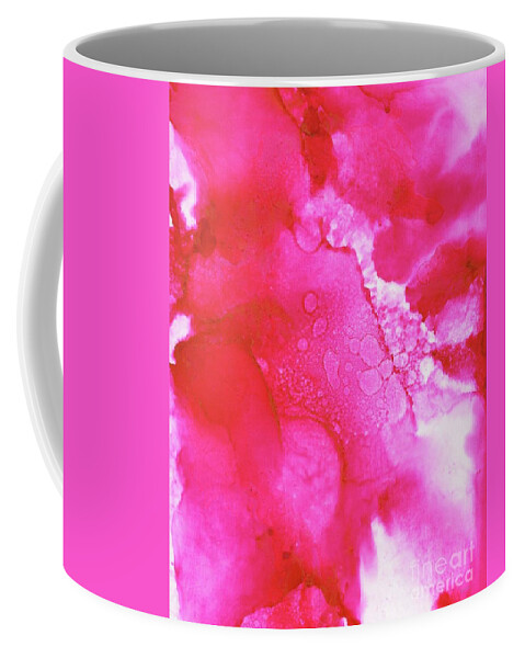Alpine Rose Coffee Mug featuring the painting Alpine Rose - Abstract Watercolor by Melly Terpening