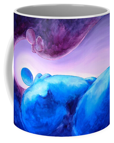 Blue Coffee Mug featuring the painting Always... In my dreams by Jennifer Hannigan-Green