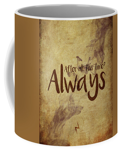 Harry Potter Coffee Mug featuring the digital art Always by Samuel Whitton