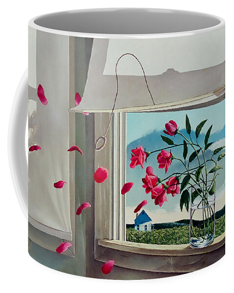 Roses Coffee Mug featuring the painting Always with you by Christopher Shellhammer