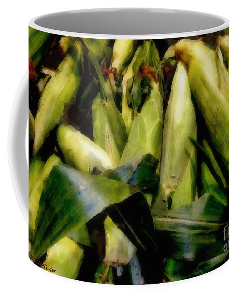 Cob Coffee Mug featuring the painting Amaizeing by RC DeWinter