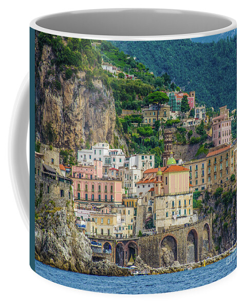 Amalfi Town Coffee Mug featuring the photograph Amalfi-Amalfi Coast by Maria Rabinky