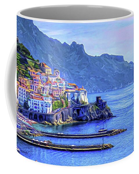 Amalfi Coffee Mug featuring the photograph Amalfi on the Coast by TK Goforth