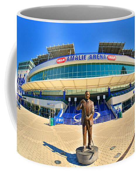 Amalie Arena Coffee Mug featuring the photograph Amalie Arena by Lisa Wooten