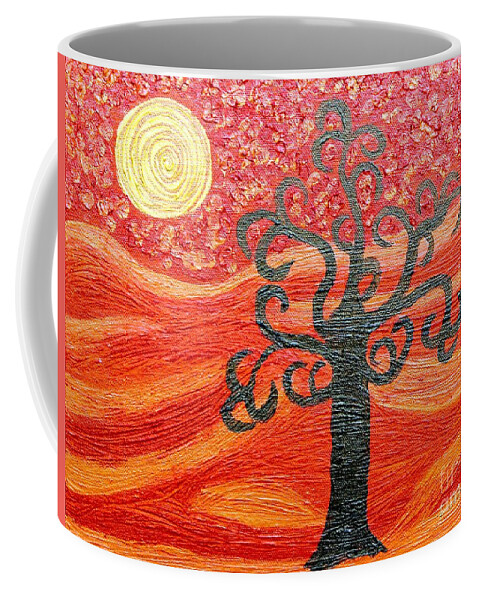 Ambient Coffee Mug featuring the painting Ambient Bliss by Rachel Hannah