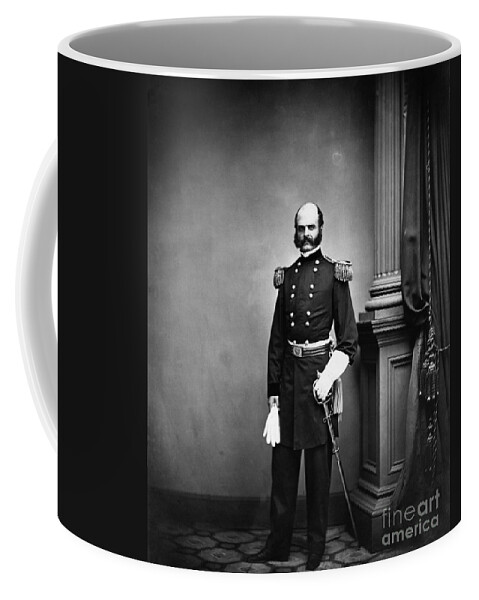 Government Coffee Mug featuring the photograph Ambrose Burnside, Union General by LOC/Photo Researchers
