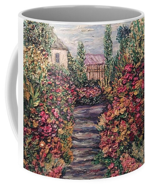 Garden Coffee Mug featuring the painting Amelia Park Garden Flowers by Richard Nowak