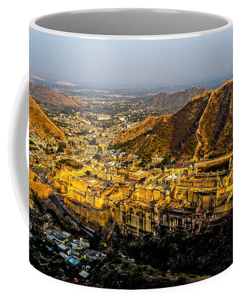 Amer Coffee Mug featuring the photograph Amer Fort by M G Whittingham