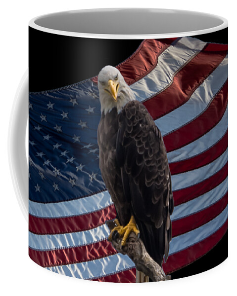 Eagle Coffee Mug featuring the photograph America's Eagle by Holden The Moment