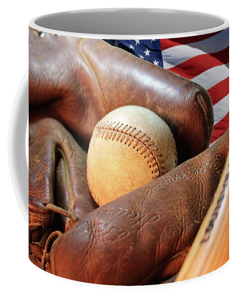 Baseball Coffee Mug featuring the photograph Americas Pastime by Pat Cook