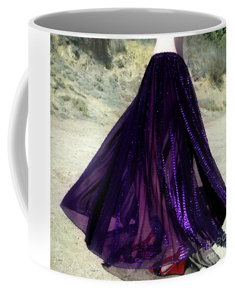 Elegant Vintage Purple Crushed Velvet Maxi Skirt
