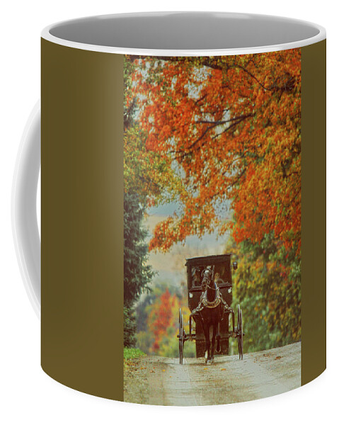 Amish Coffee Mug featuring the photograph Amish Autumn by Carrie Ann Grippo-Pike