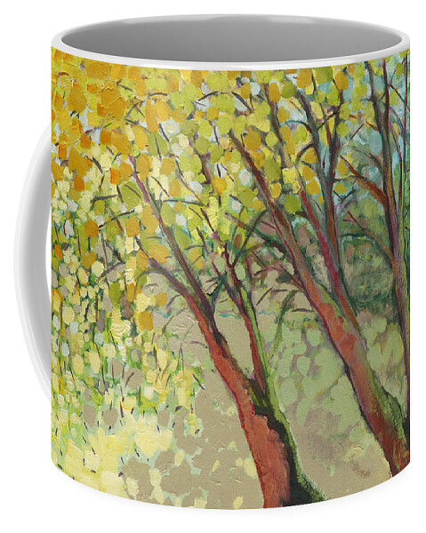 Tree Coffee Mug featuring the painting An Afternoon at the Park by Jennifer Lommers