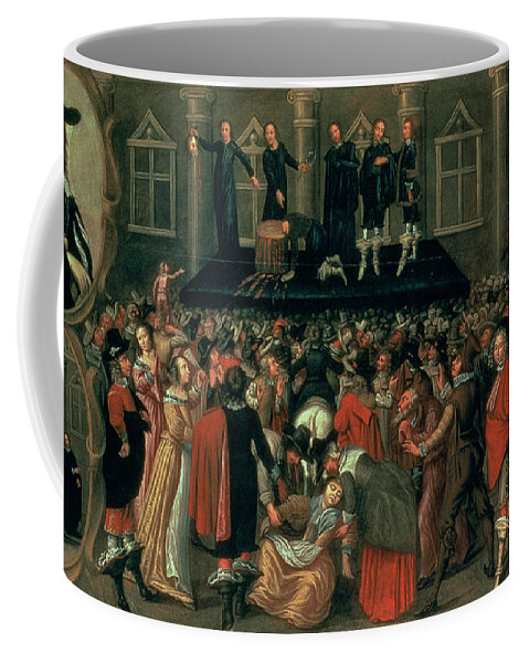 Eyewitness Coffee Mug featuring the painting An Eyewitness Representation of the Execution of King Charles I by John Weesop