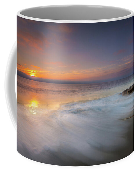 Beach Coffee Mug featuring the photograph An Impressionable Sea by Peter Tellone