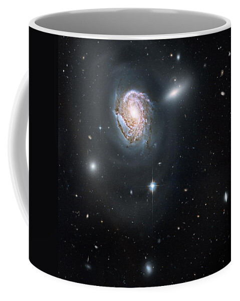 Hubble Coffee Mug featuring the photograph An Island Universe in the Coma Cluster by Eric Glaser
