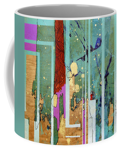 Street Art Coffee Mug featuring the painting An Overwhelming fear Of Sharks by Bobby Zeik