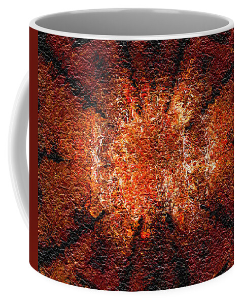 Abstract Coffee Mug featuring the digital art Analytical Explosion by Charmaine Zoe