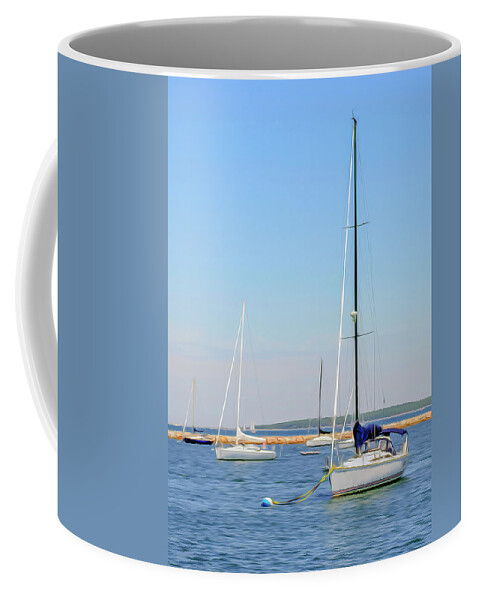Harbor Coffee Mug featuring the photograph Anchored by Keith Armstrong