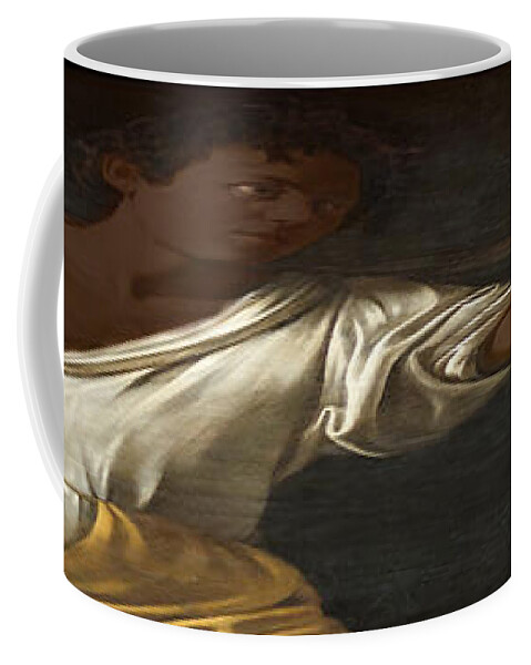 Michelangelo Caravaggio Coffee Mug featuring the digital art Ancient Human Instinct by David Bridburg