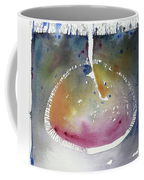 Painting Coffee Mug featuring the painting And still it's bothering 4 by Petra Rau