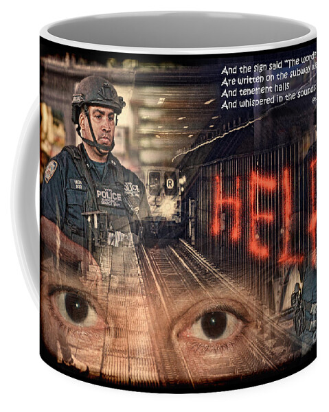 Jim Fitzpatrick Coffee Mug featuring the photograph And the Words of the Prophets Are Written on the Subway Walls III by Jim Fitzpatrick