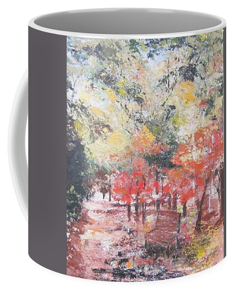 Painting Coffee Mug featuring the painting And Then There Was Fall by Paula Pagliughi