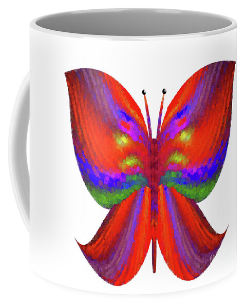 Square Coffee Mug featuring the digital art Andee Design Abstract 2 2015 by Andee Design