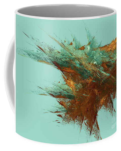 Abstract Coffee Mug featuring the digital art Andee Design Abstract 23 2018 by Andee Design
